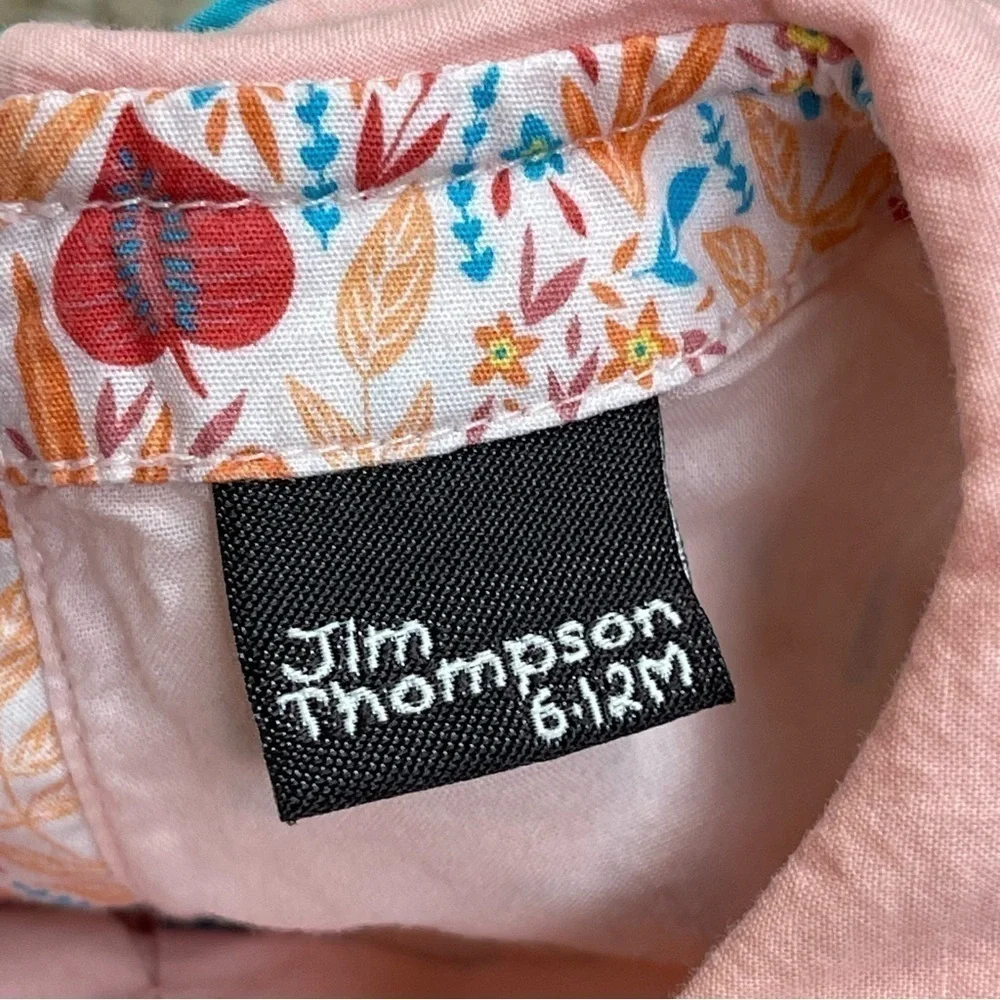 Jim Thompson Sleeveless Floral Print One Piece Size 6-12 Months Baby
